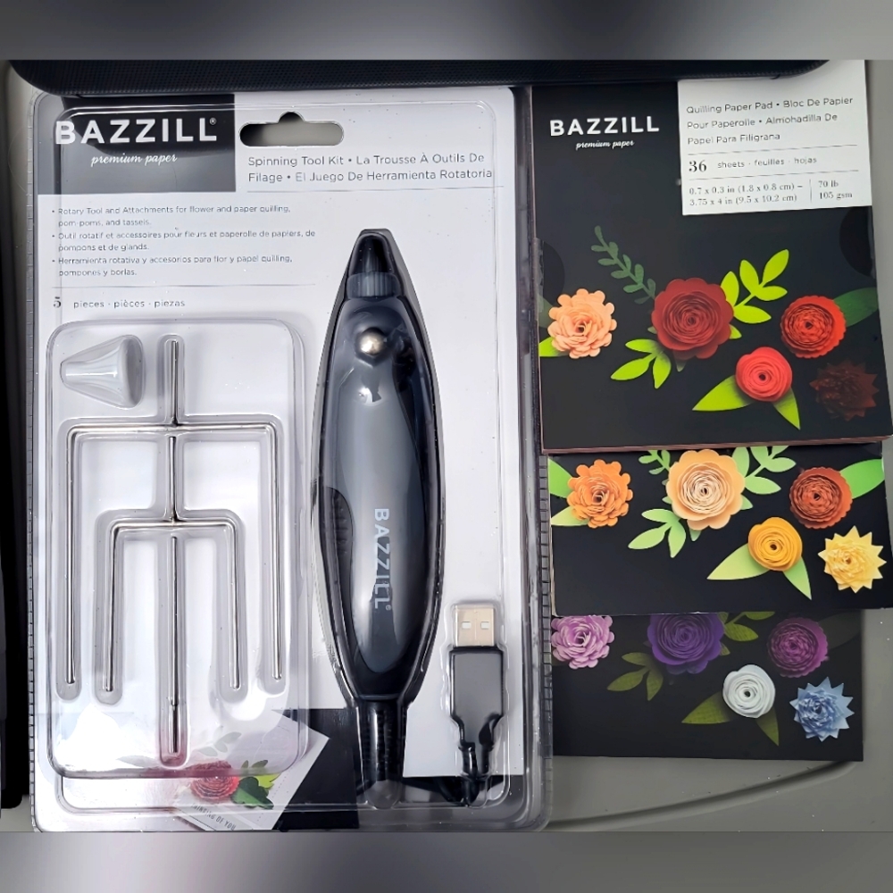 Bazzill USB Spinning & Quilling Tool Starter Kit • BNIP